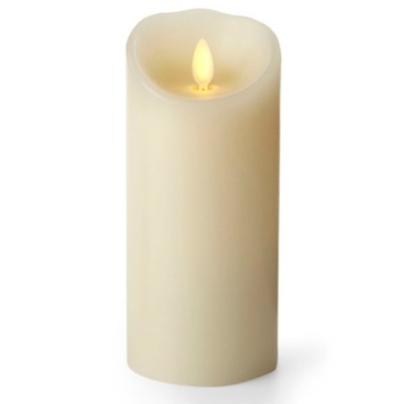 NWT- Luminara Real Wax 3"x8" Flameless LED Pillar Candle, Vanilla Scent - Picture 1 of 4